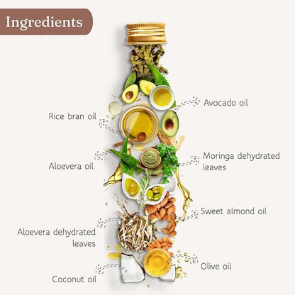 Dromen & Co Avocado & Aloevera Brew Oil | Reduces Hair Fall & Dandruff - 250 Ml