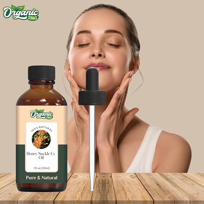 Organic Zing Honeysuckle (Lonicera Periclymenum) Oil | Essential Oil for Skincare, Aroma and Diffusers- 30 Ml