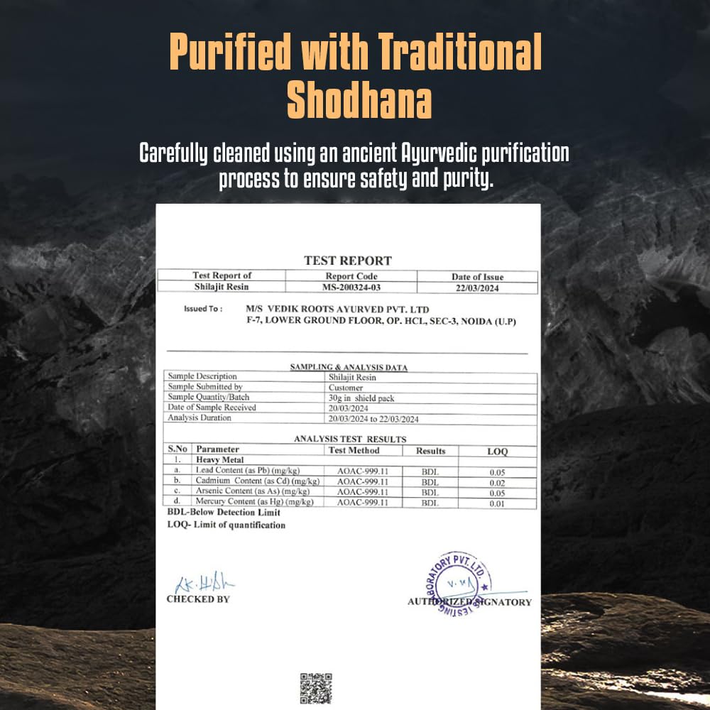 Pure Himalayan Shilajit Resin â€“ Natural Energy & Stamina Booster for Men & Women | Ayurvedic Herbal Supplement | High-Altitude Source | 20g Resin (1)
