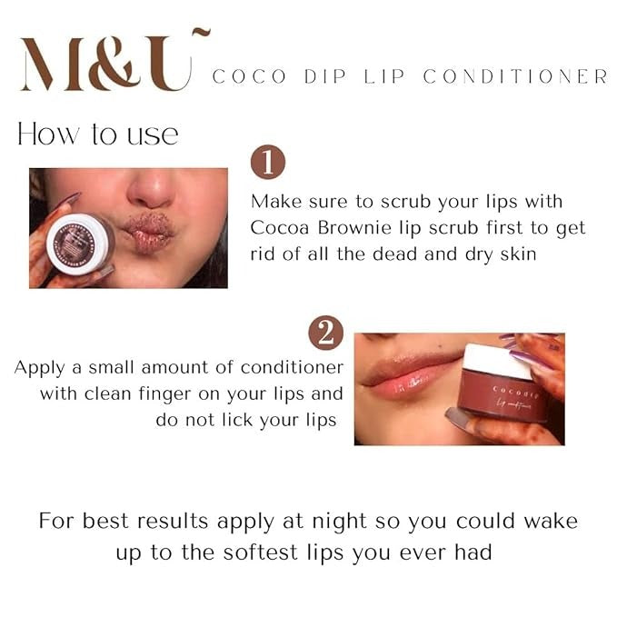 M&U Coco Dip Chocolate Lip Conditioner - 10 gms