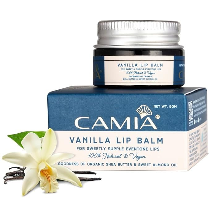 Camia Natural Vanilla Lip Balm for Dry & Chapped Lips - 5 gms