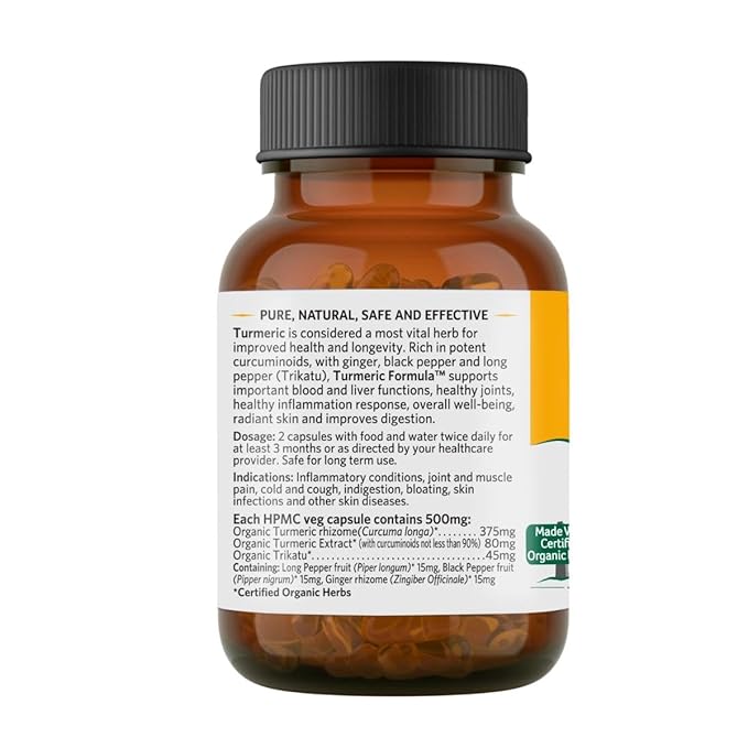 Organic India Turmeric Formula - 60 Capsules