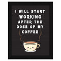 ArtX Paper Coffee Quote Wall Frame Art Painting