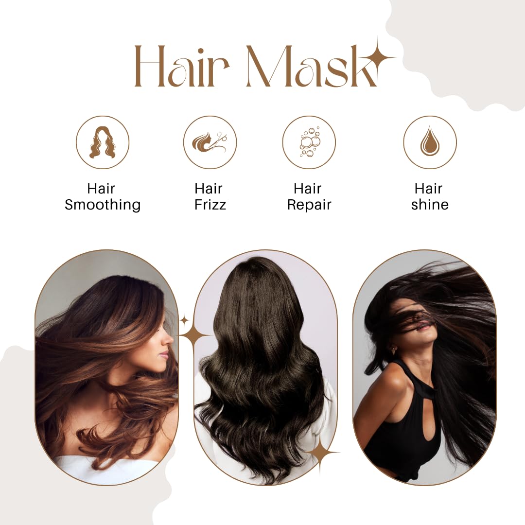 Smartdrops Keratin Hair Mask, Soft Texture Blend for Daily Hair Care Routine, (Pack 1) (500 g) || Hair Mask || Keratin Rich Hair Mask for Frizz-Free and Strong Hair | Protein Mask for Intense Damaged or Dry Hair Repair | Deep Nourishing Hair Treatment