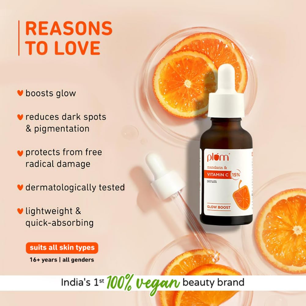 Plum 15% Vitamin C Face Serum For Glowing Skin :- 10 ml