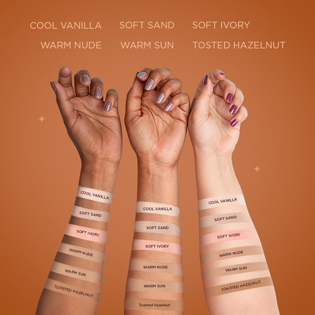 BELLAVITA Hydmatte FX - Airbrush Liquid Foundation with SPF 50 and PA ++++ for Radiant Finish | Infused with Hyaluronic Acid & Niacinamide| 16 hour oil control | Creaseless, Smooth Finish | Lightweight & Long-Lasting Formula | Soft Ivory | 30 ML