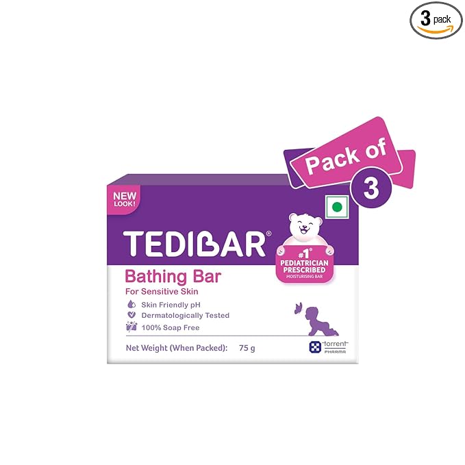 Torrent Pharma Tedibar Soap - 75 gms - Pack of 3