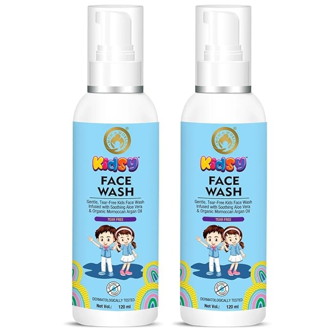 Mom & World Kidsy Face Wash Tear Free - 120ml (Pack of 2)
