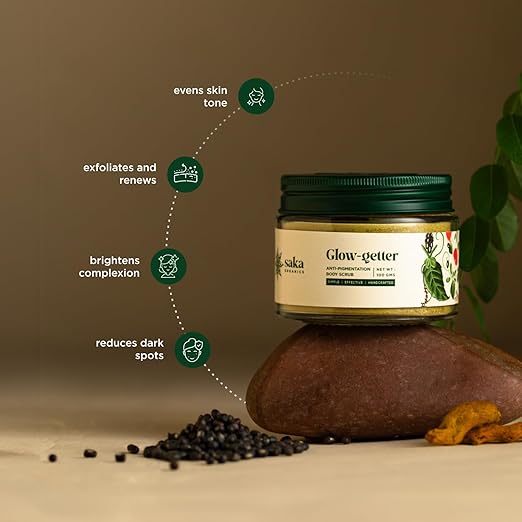 Saka Organics Glow-Getter Handmade Anti-Pigmentation Body Scrub - 100 gms