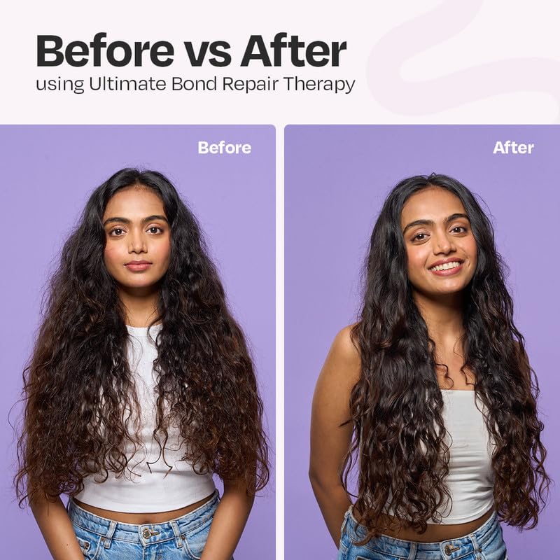 Manetain Ultimate Bond Repair Therapy 100gm | Deep Repair Curl Conditioner for Curly Hair Women & Men | Strengthening Conditioner for Frizzy Hair with FiberHance™, Plant Keratin & Ceramides | CG‑Friendly