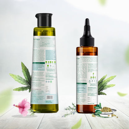 Hampa Hemp Growth Serum and Lush Hair Combo