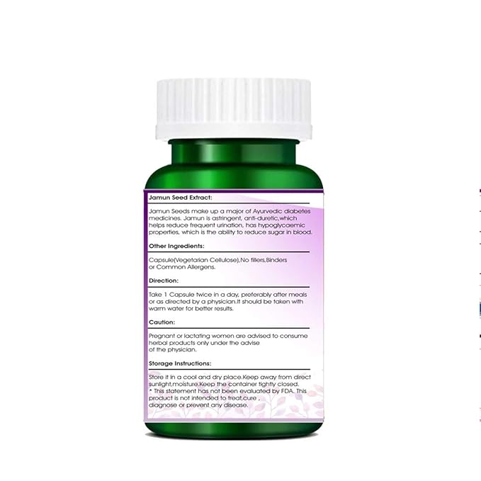 True Essence Research Foundation True Essence Provisions Jamun Seed Extract - 60 caps