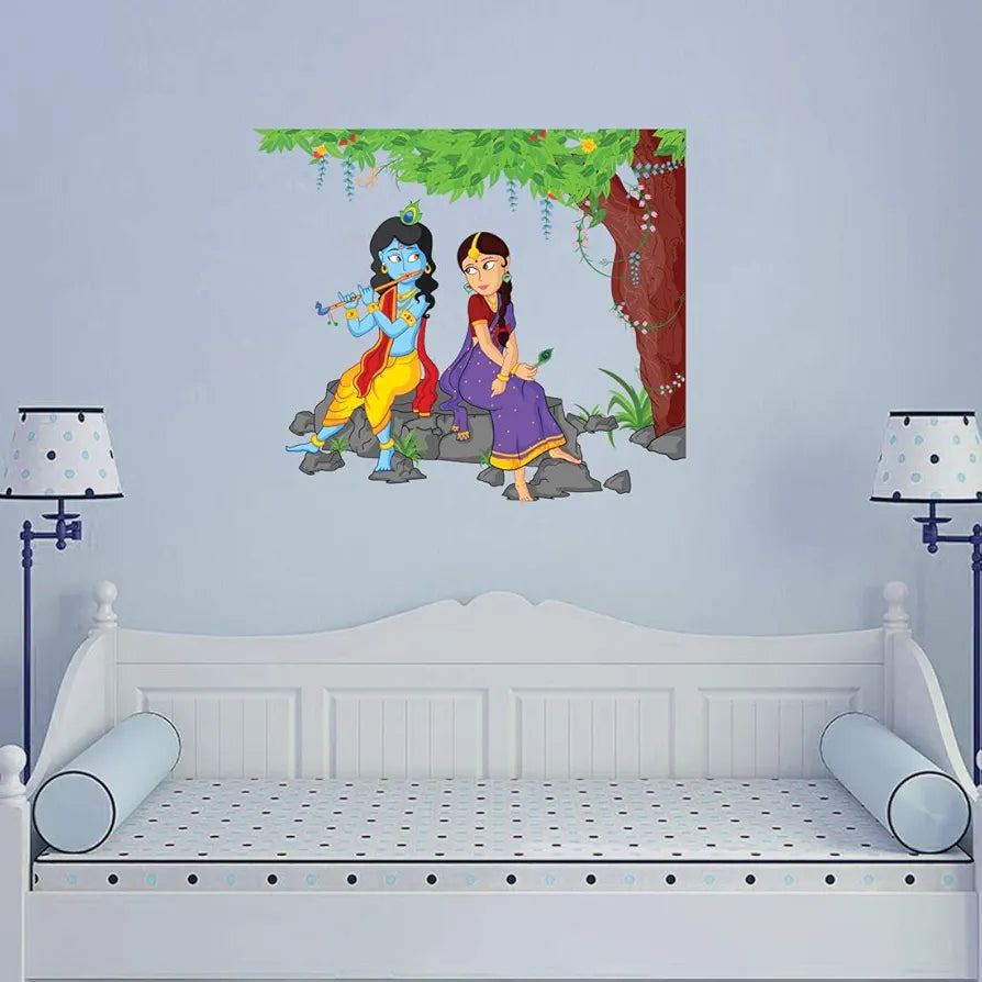 Rangoli Vinyl Wall Sticker Multicolour Vinyl Medium Size 40cm or 50 cm