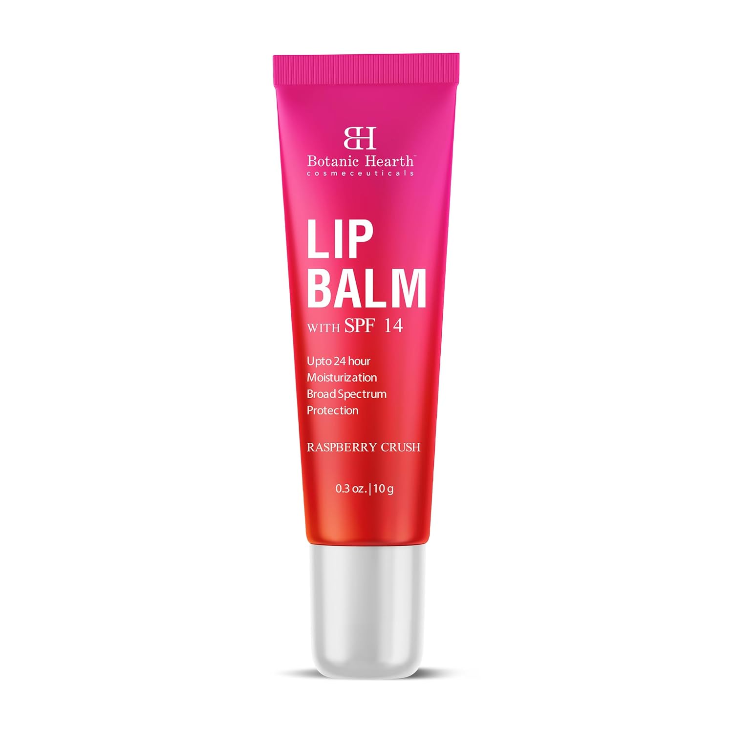 Botanic Hearth Raspberry SPF Lip Balm with Transparent Shine for Dark, Dry, Chapped Lips with Jojoba Oil, Vitamin E & Allantoin | Lip Care Balm for Women & Men | SPF Sun Protection | 10g