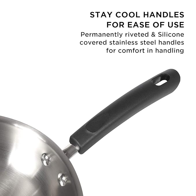 Meyer Centennial Nickel Free Stainless Steel Fry Pan 22cm Blue Diamond