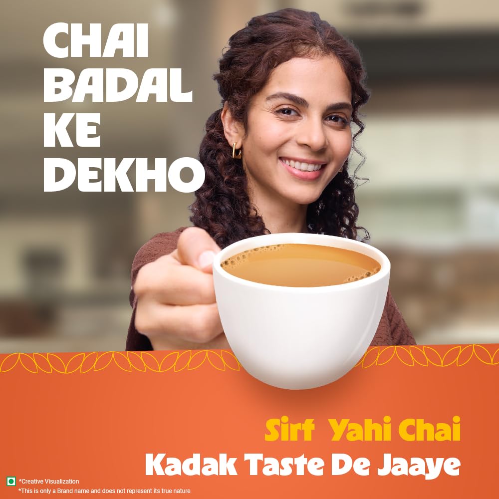 Wagh Bakri Premium Tea | Black | Assam Blend | Kadak Chai | Aromatic Chai Patti | Rich & Bold Flavour | Lingering Taste & Kesari Golden Hue | Loose Leaf Tea | 1 Kg
