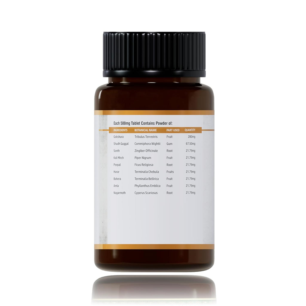 Jeena Sikho Gokshuradi Guggulu Natural Care for Kidney Detox - 60 Tablets