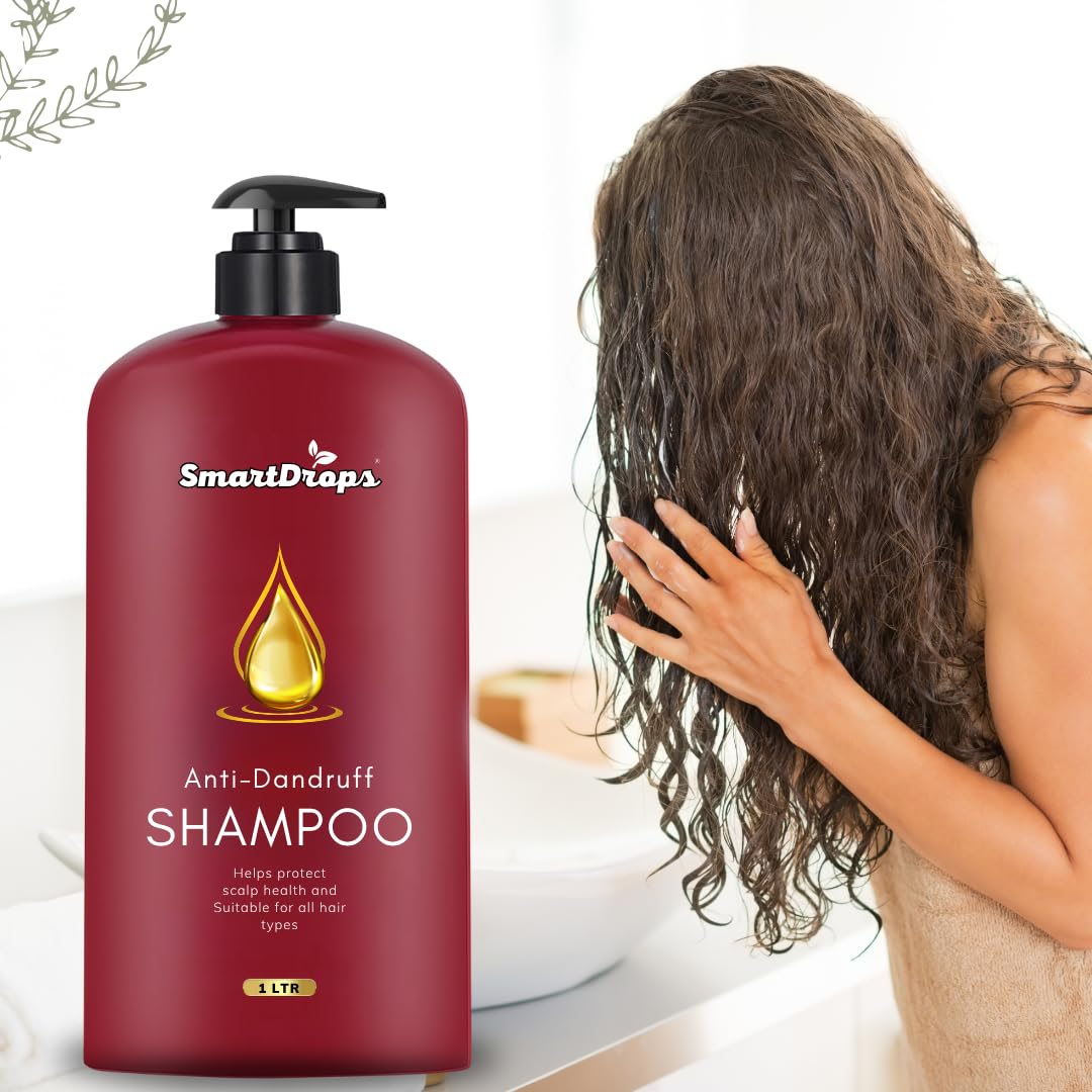 Smartdrops Keratin Shampoo for Women | Shampoos 1 litre | Keratin Shampoo | Smooth Scalp Shampooo | Fresh Blend for Daily Hair | Anti dandruff shampooo for women and men | Suitable for Regular Hair Wash and Scalp Care (1 L)