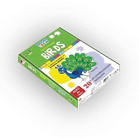 The Book Tree Birds 20+ Piece Jigsaw Puzzle for Preschoolers Educational Toy for Learning Different Birds