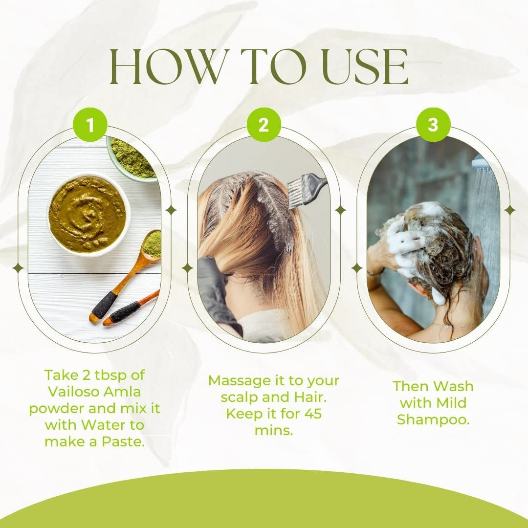 Valioso Amla Powder for Hair - 100 gms