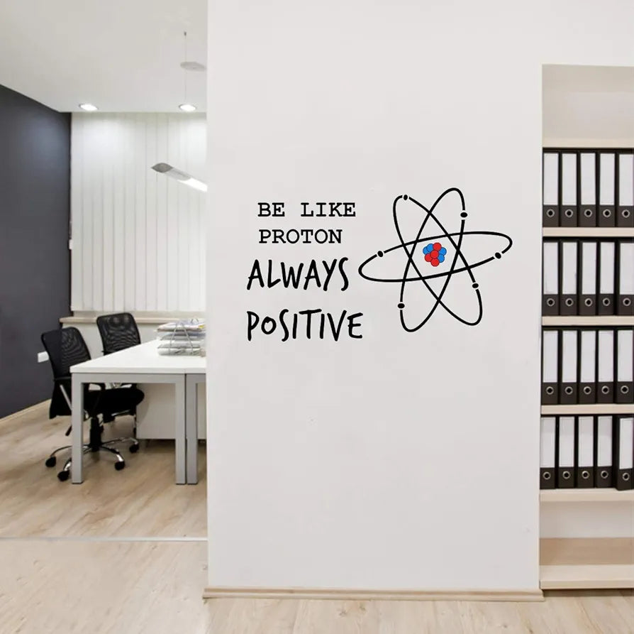 Decal O Decal Vinyl Always Positive Wall Stickers Multicolour