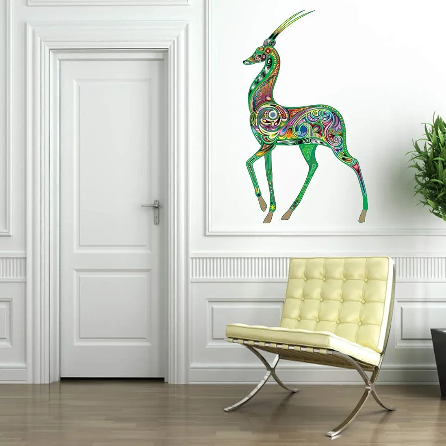 Rangoli White Glossy Vinyl Wall Sticker Premium Self-Adhesive Waterproof Parent-4 Design-6