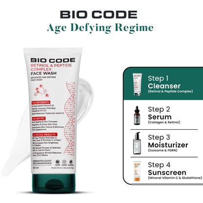 Bio Code Encapsulated Retinol & Peptide Complex Face Wash