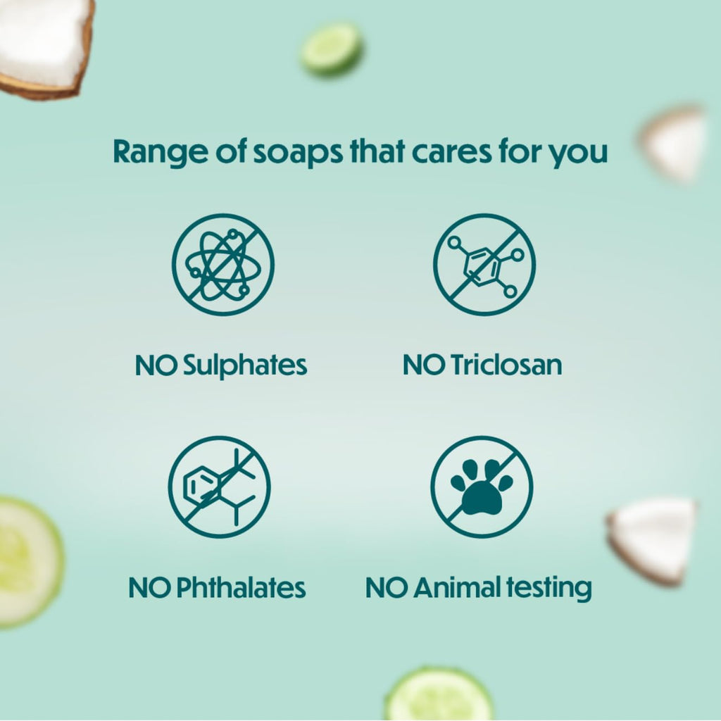 Himalaya Refreshing Cucumber Soap and Coconut Soap, 125g