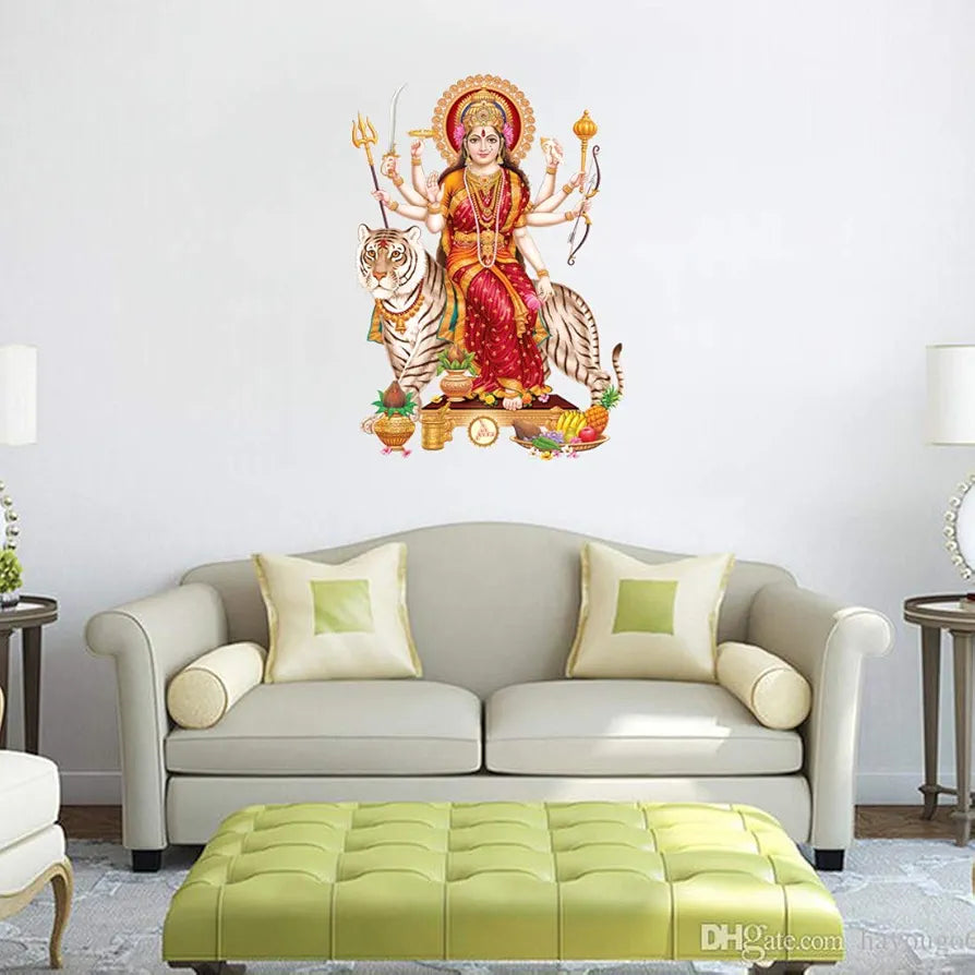Rangoli White Glossy Vinyl Wall Sticker Premium Self-Adhesive Waterproof Parent-6 Design-17