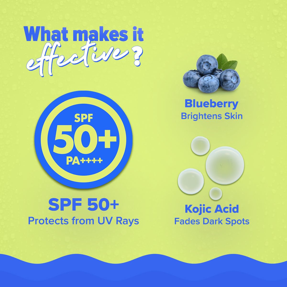 Aqualogica Bright+ Tone Up Sunscreen | Broad Spectrum SPF 50+ PA++++ with Kojic Acid & Blueberry | UVA/B & Blue Light Protection | Instantly Brightens | Lightweight, Non-Greasy, No White Cast | All Skin Types | Fragrance-Free | 50g