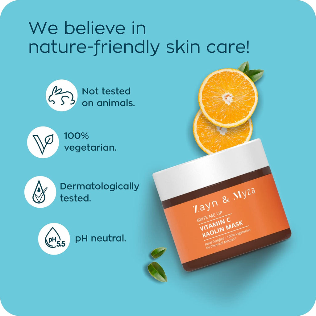 ZM Zayn & Myza Vitamin C Kaolin Cream Face Mask - 50 gms