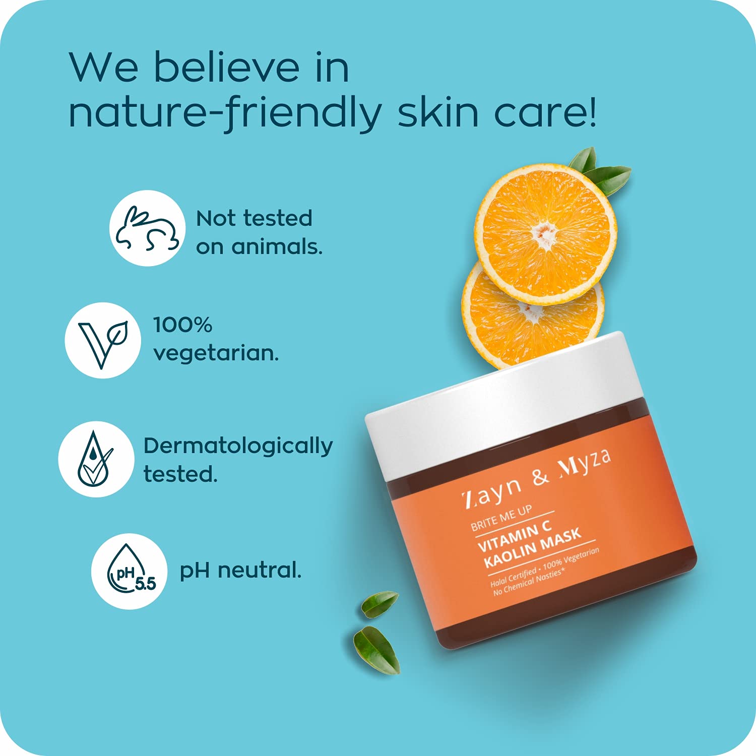 ZM Zayn & Myza Vitamin C Kaolin Cream Face Mask - 50 gms