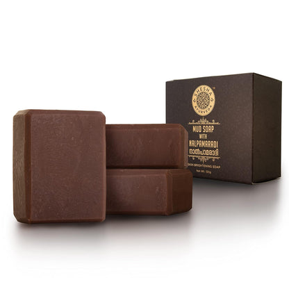 Shesha Naturals Ayurveda Mud With Nalpamaradi Skin Brightening Soap - 125 gms (Pack of 3)