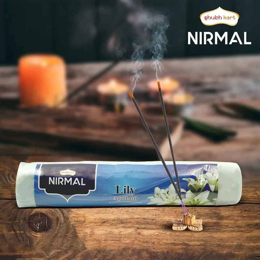 Shubhkart Nirmal Lily Agarbatti Muttha Pack 250g Long Lasting Incense Sticks