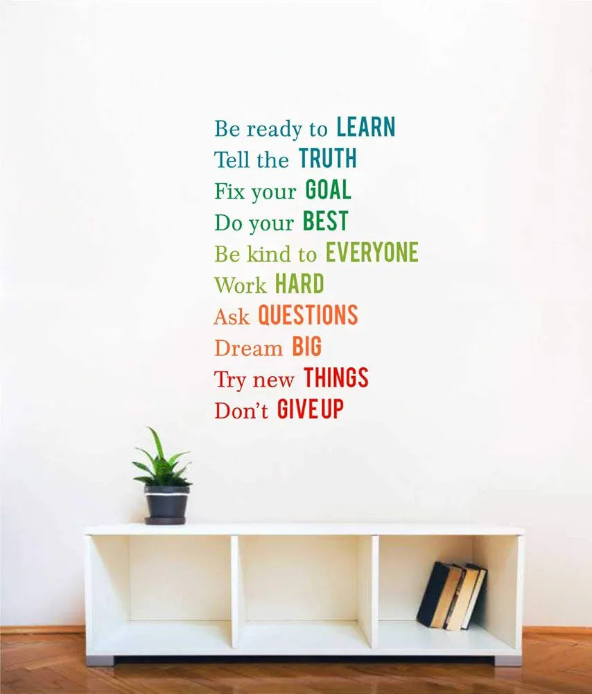 Decal O Decal Vinyl Wall Sticker 31.49 x 0.39 x 45.27 Inches Multicolour Quotes