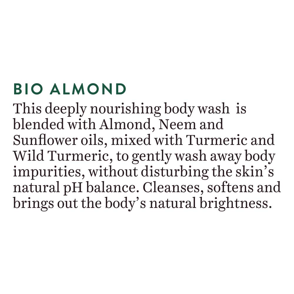Biotique Almond Oil Ultra Rich Body Wash| Maintains Skinâ€™s Natural pH |100% Botanical Extracts| Soap-Free Body Wash Suitable for All Skin Types | 200mL