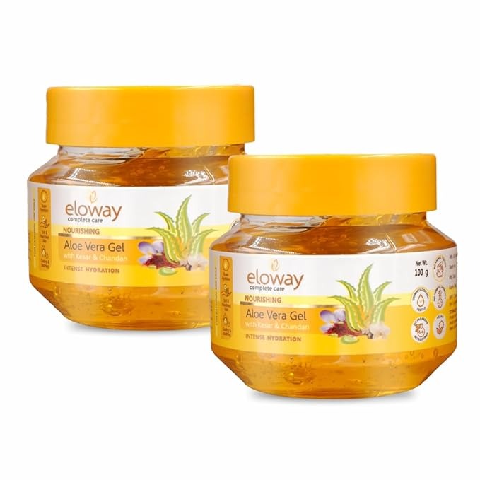 Eloway Kesar & Chandan Aloevera Gel - 100 gms (Pack of 2)
