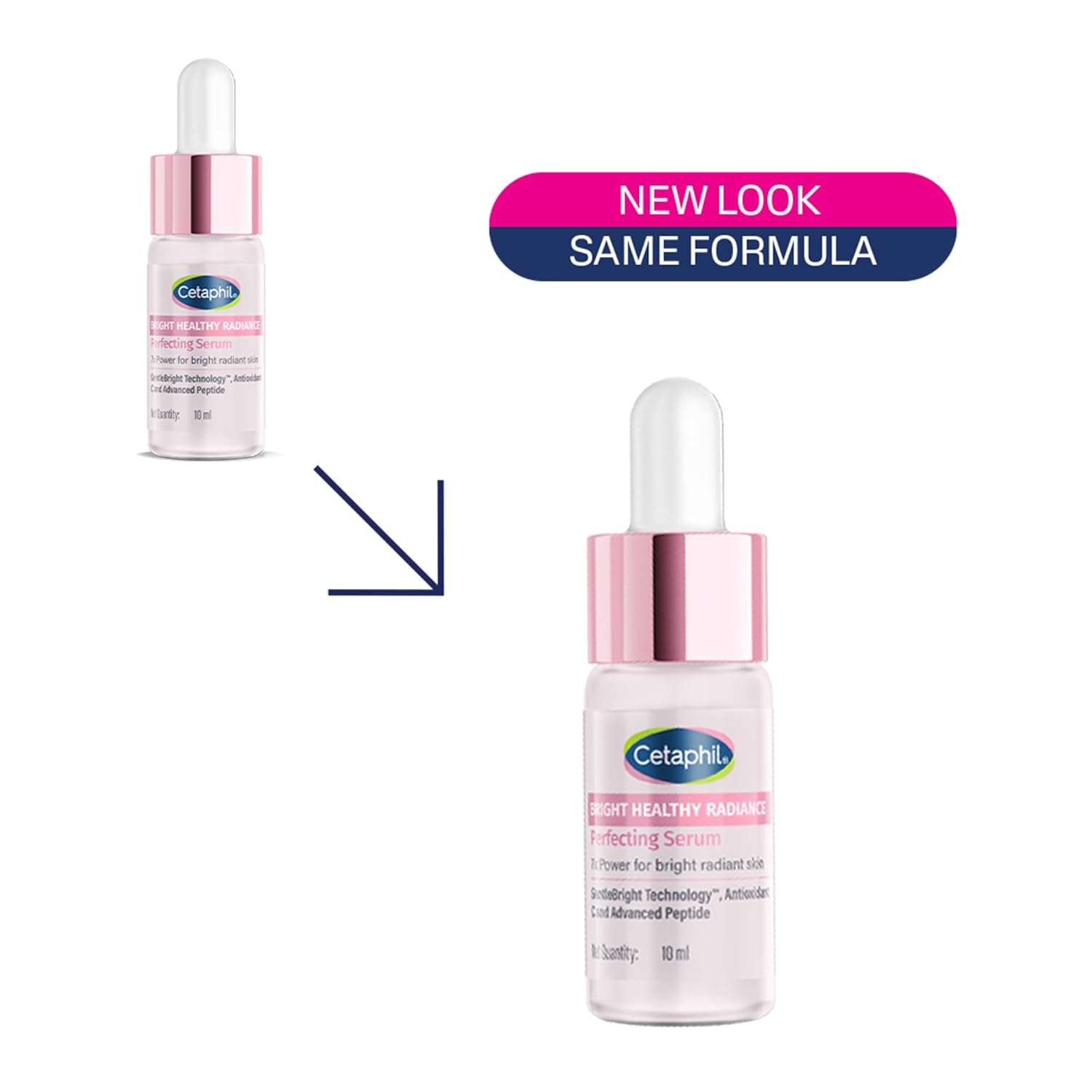 CETAPHIL Bright Healthy Radiance Perfecting Serum | 10ml | GentleBright Technologyâ„¢ with Antioxidant C and Advanced Peptide | 7x POWER for Radiant Sensitive Skin | Fragrance Free