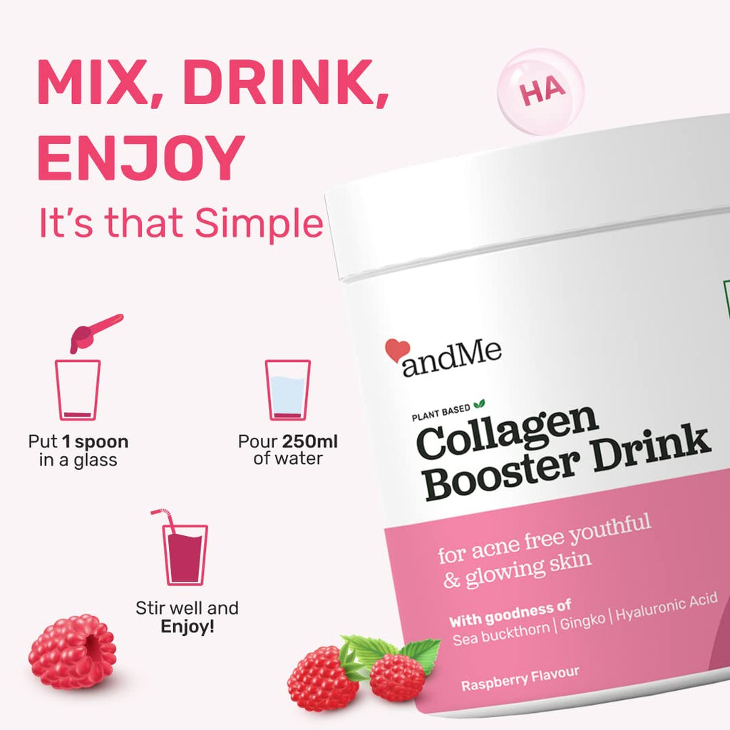 &Me Collagen Booster Plant Based Collangen Booster Drink - 250 gms