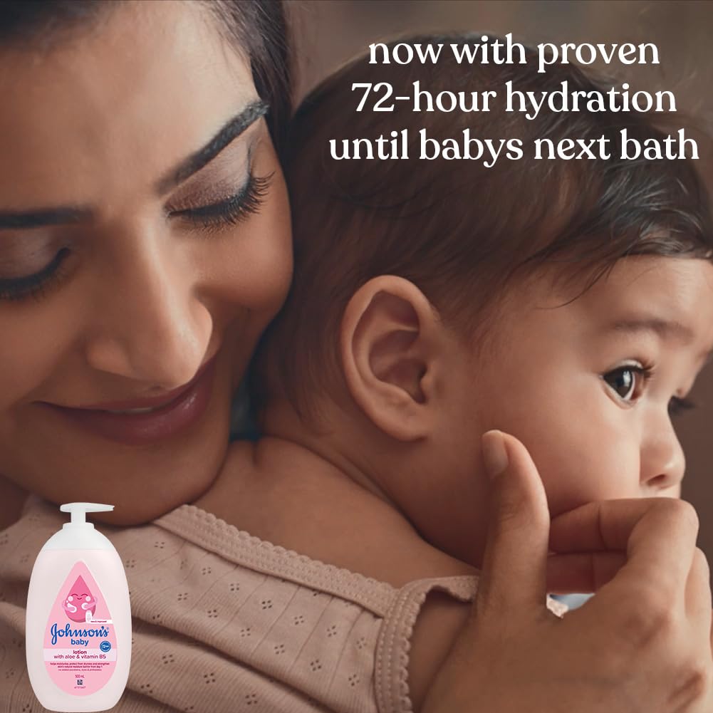 Johnson's Baby Lotion | 100% Natural Plant Oil Based | 24H Moisturized & Soft Skin | 500ml