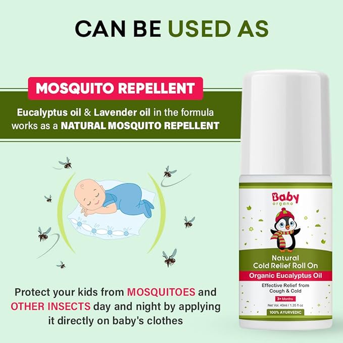 Babyorgano Natural Cold Relief Roll - 40 ml