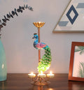 Elegant Metal Peacock Candle Holder Intricate Design Tealight Candle Holders