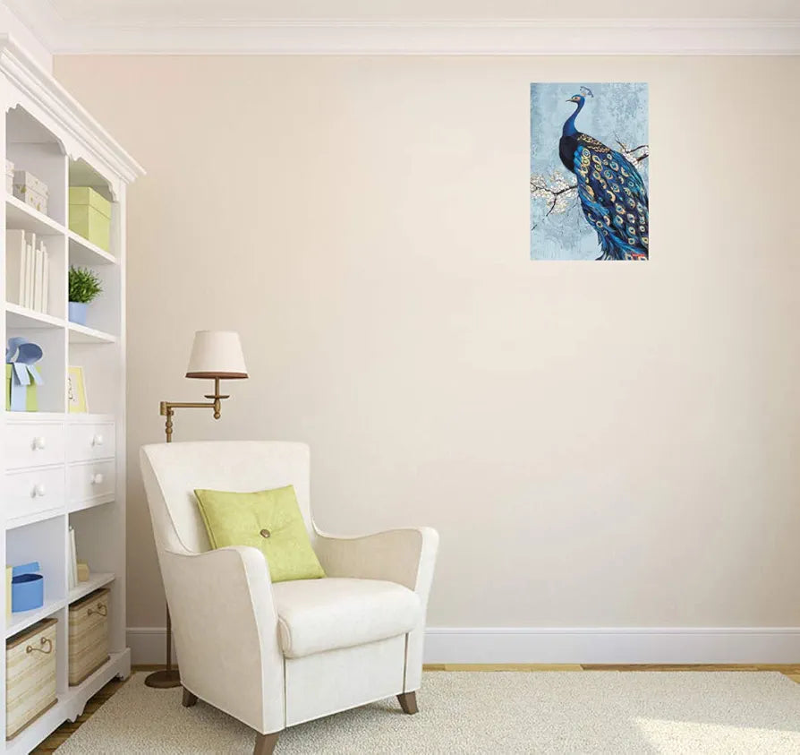 Rangoli Peacock Wall Sticker 12x18 Sheet – Elegant Self Adhesive Design-10
