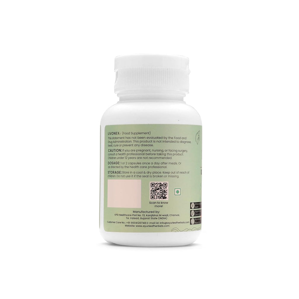 Ayurleaf Herbals - Livonex Extract Blended Capsules 300mg | 60 Veggie Capsules for Men and Women