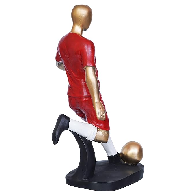 Ecraftindia Football Player Statue Decorative Showpiece
