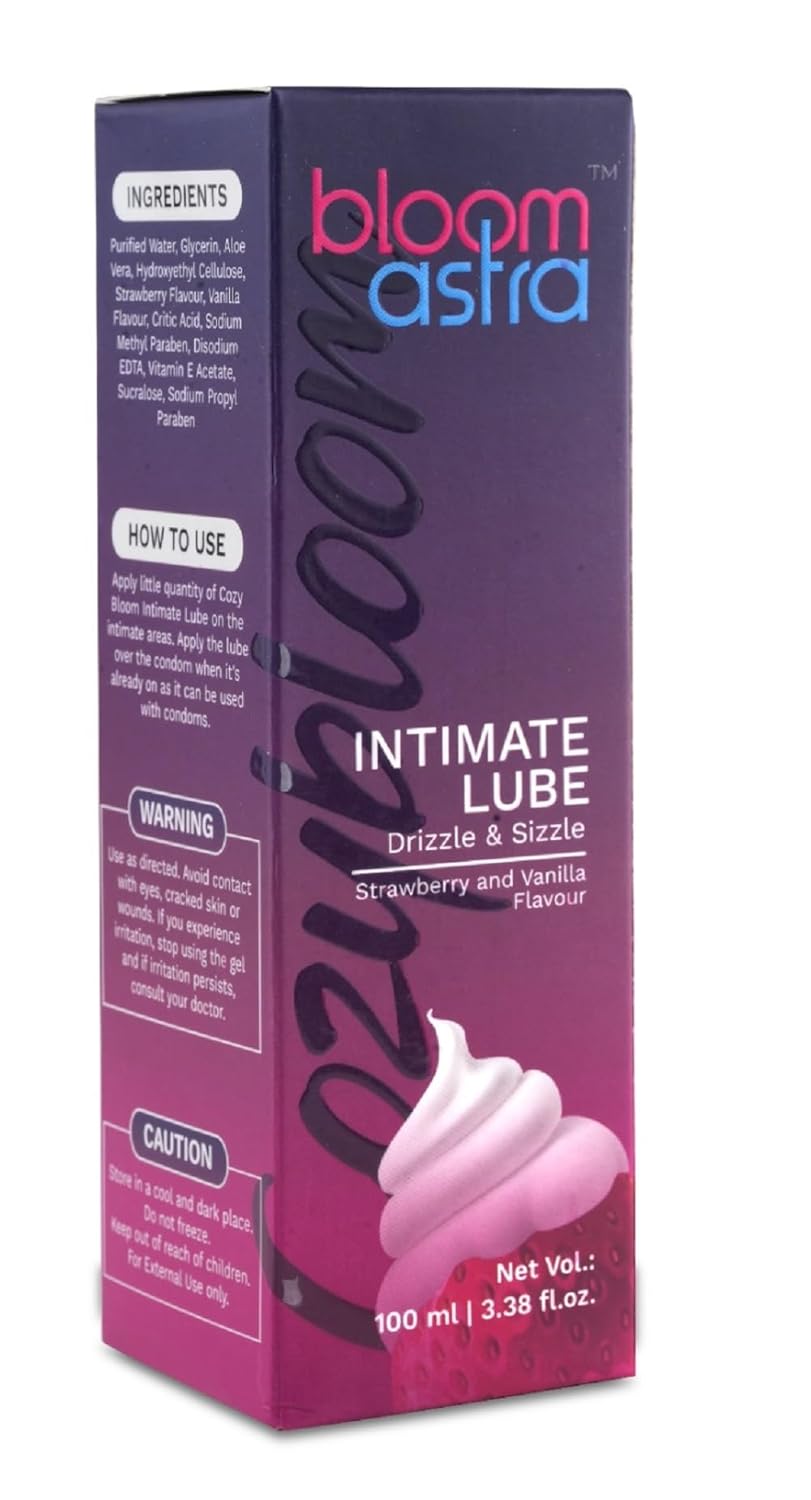 Bloomastra Strawberry Vanilla Flavoured Massage Gel (100 ML)