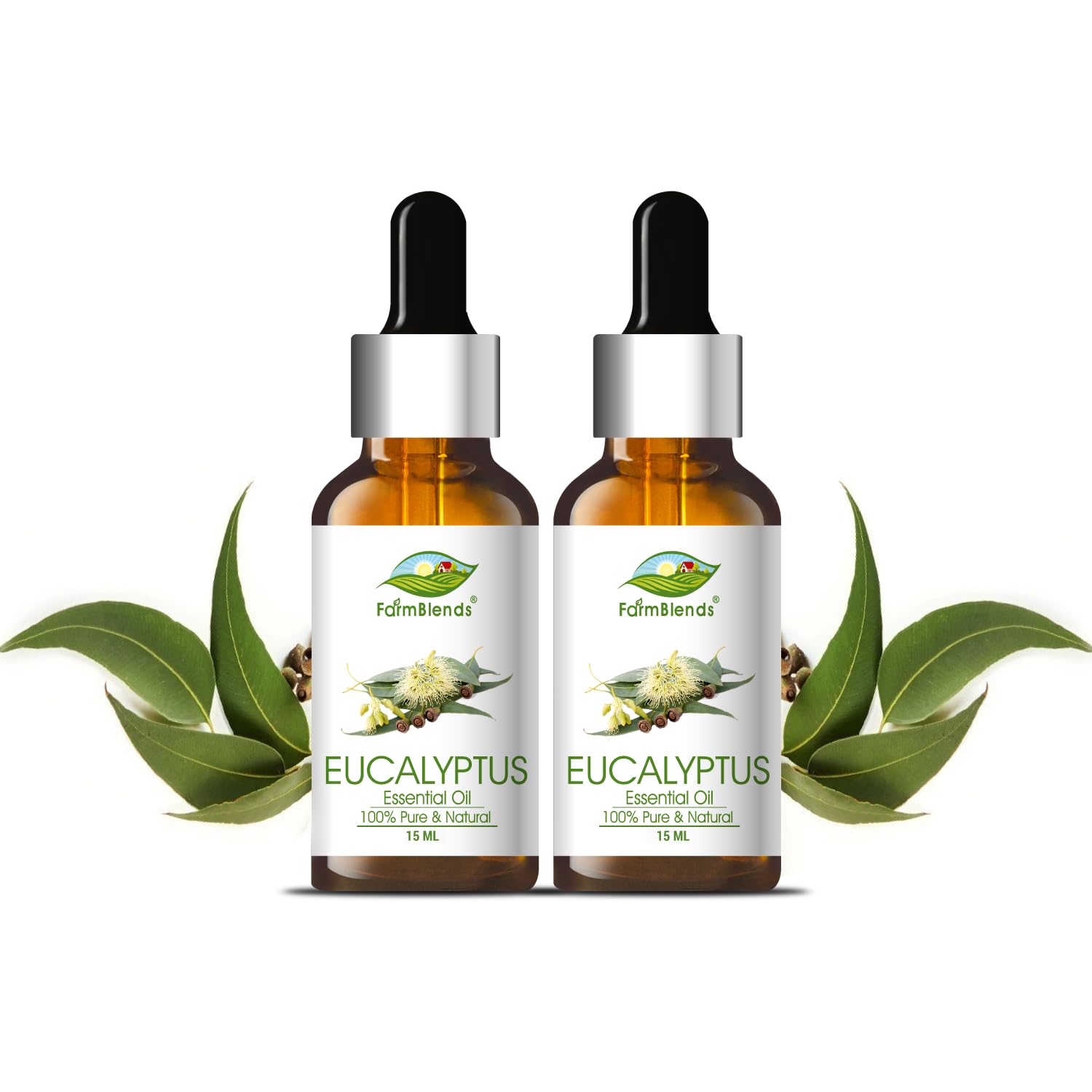 Farm Blends Eucalyptus Essential Oil - 15 ml Each (Pack of 2)