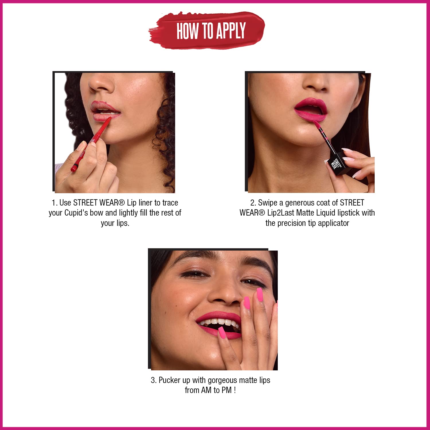 Street Wear Lip2Last Matte Liquid Lipstick - Freaking Chocolate (Brown) 5ml Enriched With Vitamin E Lasts AM To PM!