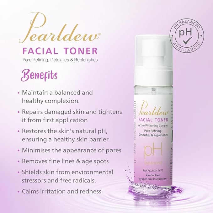 Pearldew Facial Toner | All Skin Types,cleanses Pores, Hydrates Skin - 100 Ml | Pack of 3