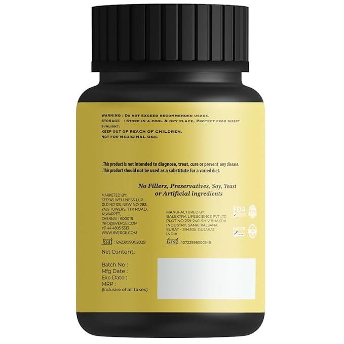 B'verge Turmeric Formula - 4 Veg Capsules